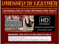 Sexy leather dressed with thighboots