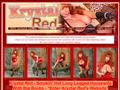 Kryztal in Red Dress and Nylon Panty Hose