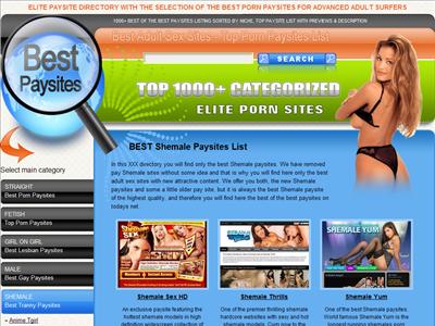 Best Shemale Paysites