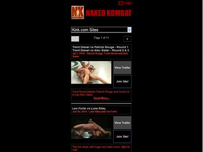 Naked Kombat - Male mobile porn site - Adult Sites MENU.com